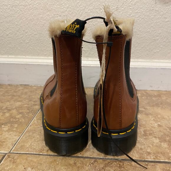 Dr. Martens Brown Ankle Boots with Black Sole - Picture 4 of 12